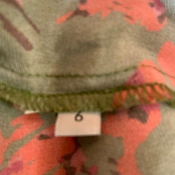 Thakoon Addition Green Floral Hip Drape Silk Mini Dress Size 6 - Picture 11 of 11